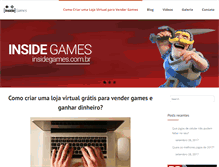 Tablet Screenshot of insidegames.com.br